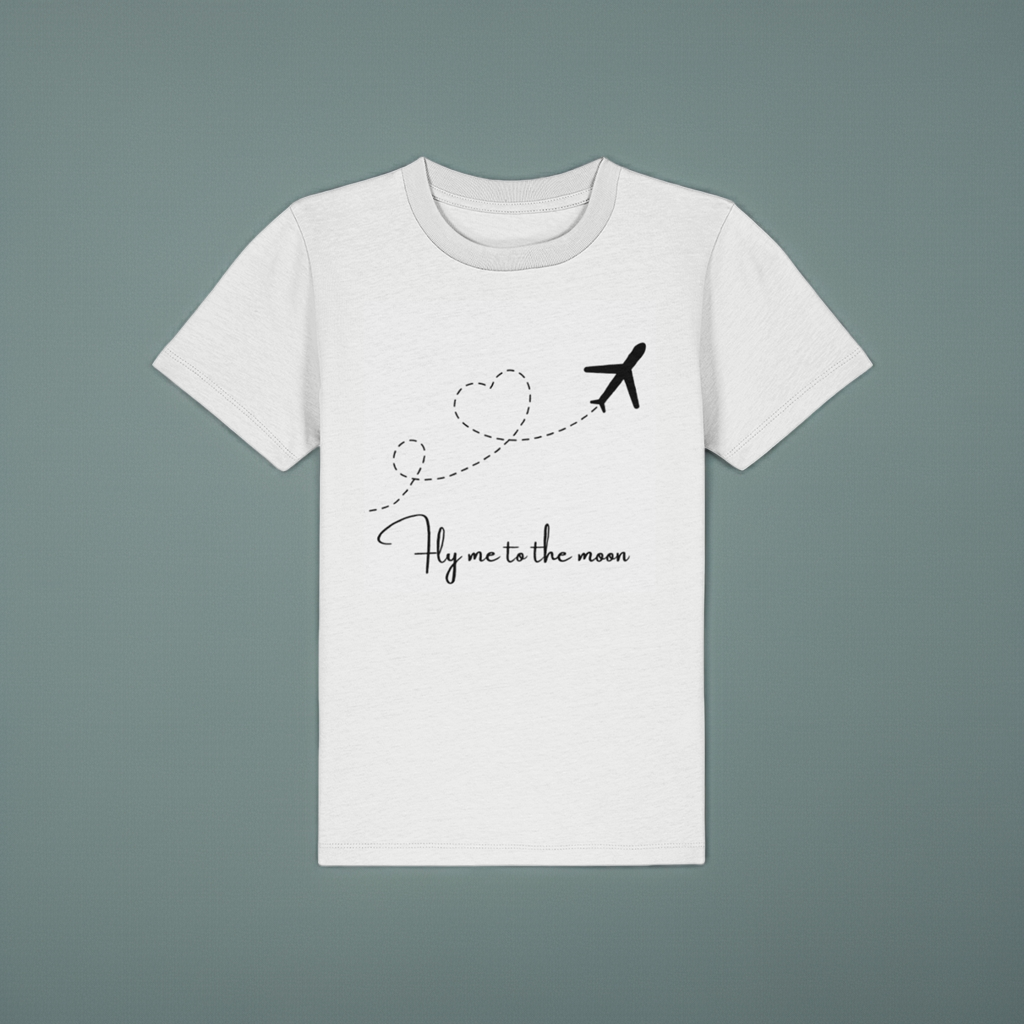 Fly me to the moon unisex tshirt for kids