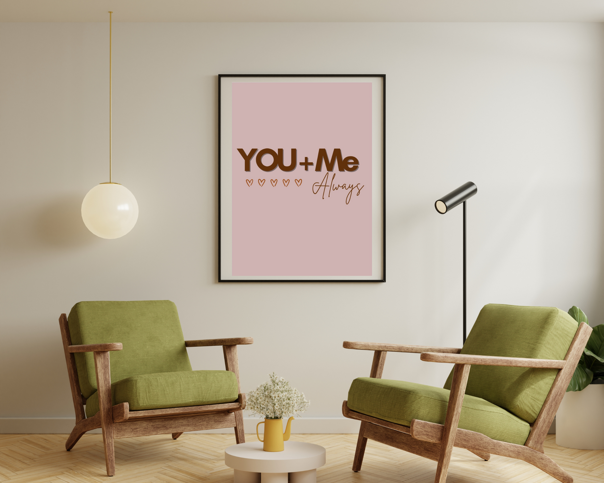 Lovers art print | retro print | affirmation wall art | wall art | manifest poster | trendy decor | gradient | digital download | Love